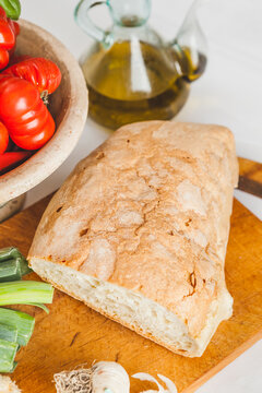 Stale Bread for the Traditional Recipe Tuscan Tomato Bread Soup, Pappa al Pomodoro