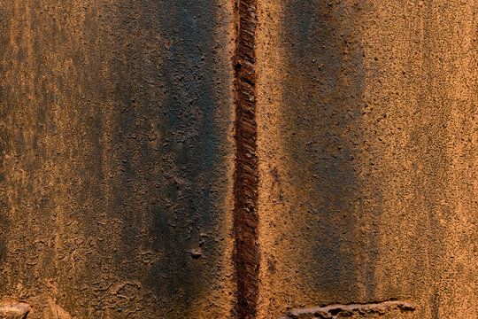 Old rusty metal plate texture background