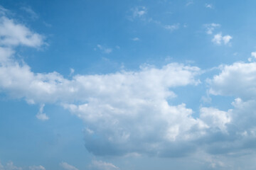 Obraz premium Cloudy with blue sky blackground