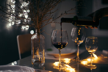 Special dinner with premium wine