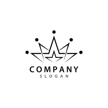 Star Crown Logo Template