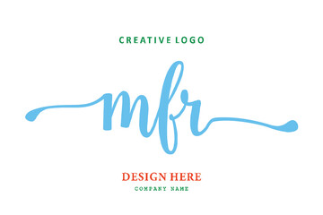 MFR lettering logo is simple, easy to understand and authoritative