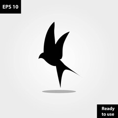 Swallow bird travel agency aircraft logo company, logo vector template design. Ready to use, easy for edit.