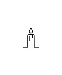candle icon,vector best line icon.