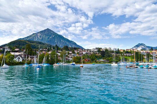 Spiez Harbor, Switzerland