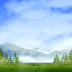 road with mountain view