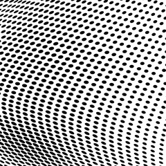 Abstract halftone wave dotted background