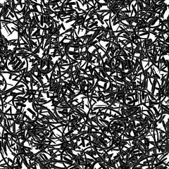 Seamless black and white pattern. Monochrome grunge background