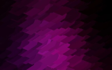 Fototapeta premium Dark Pink vector background with set of hexagons.