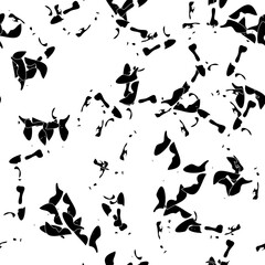 Obraz na płótnie Canvas Seamless black and white abstract pattern. Grunge background monochrome repeating