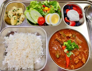 chicken curry with rice