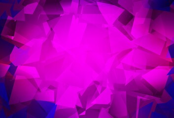 Dark Purple vector polygonal template.