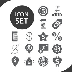 Simple set of hundred related filled icons.