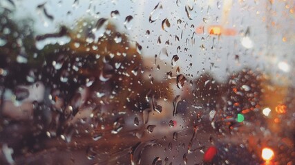 rain drops on window