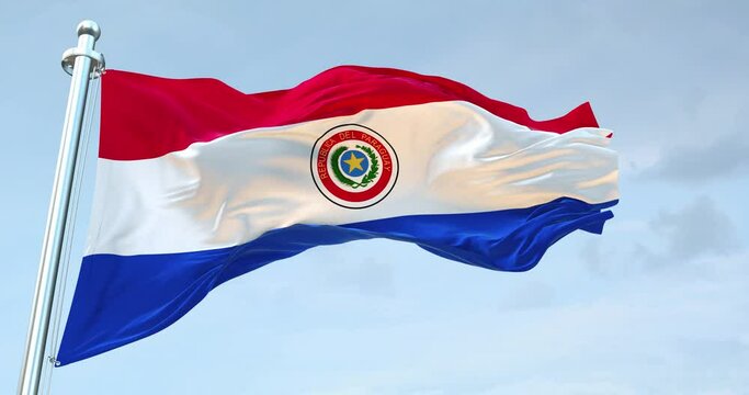 Paraguay flag 4k 