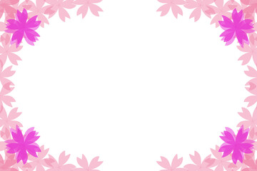 カード用素材　さくら　背景透過