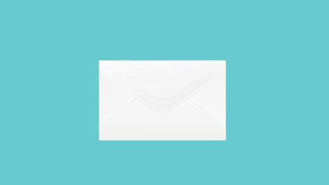 enveloppe, non, e-mail, refus