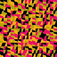 Abstract Geometric Pattern generative computational art illustration