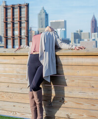 Female Model on Rooftop in Atlanta, GA