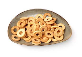 Cookies on a white background