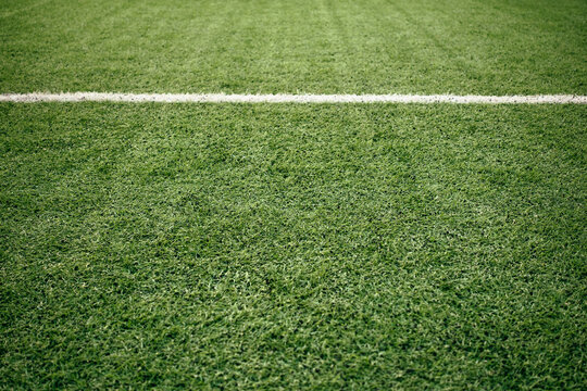 White Lines On Soccer Field