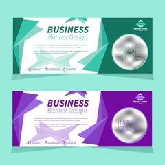 Two sets of banner designs for your company business