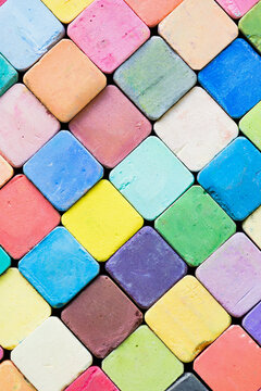 Colorful pastel chalk