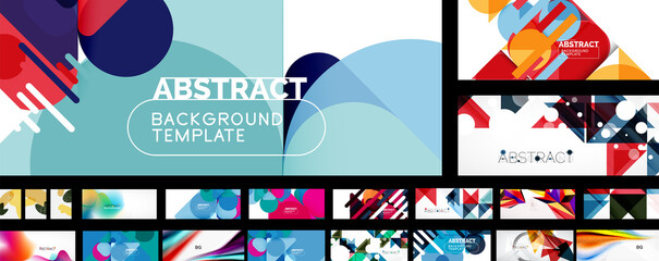 Mega collection of vector abstract backgrounds