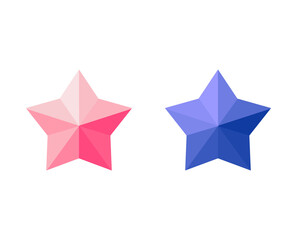 Set of Twinkling stars icons. Sparkles, shining burst vector symbols isolated on white background