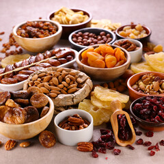assorted of nuts- health food