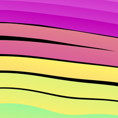 multicolored bright curved stripes on a bright colored background. bright modern background