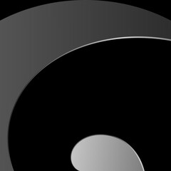 Dark abstract technology background with metallic geometric shapes. silver steel gradient stripes. Vector design