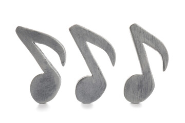 Music notes on white background