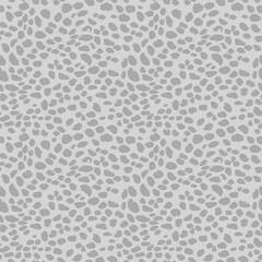 Abstract modern leopard seamless pattern. Animals trendy background. Grey decorative vector stock illustration for print, card, postcard, fabric, textile. Modern ornament of stylized skin