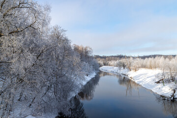 river in winter