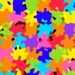 cute Illustration of colorful spectral optimal partitions background