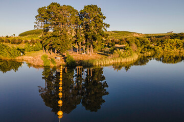 Warning buoys, Lake Burley Griffin, ACT, January 2021