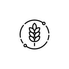 Vector Wheat Grain Icon