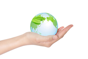 地球 水 あたたかい手