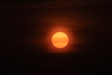 Sun with overcast