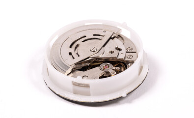 The inside of a kinetic watch
