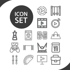 Simple set of deal related lineal icons.