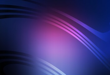 Dark Pink, Blue vector glossy abstract background.
