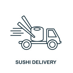 Sushi Delivery icon. Simple element from delivery collection. Creative Sushi Delivery icon for web design, templates, infographics and more