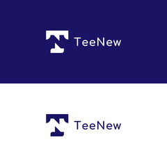 TN logo template, monogram icon combination initial T and N.