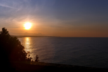 sunset at the beach