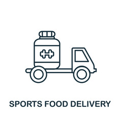 Sports Food Delivery icon. Simple element from delivery collection. Creative Sports Food Delivery icon for web design, templates, infographics and more