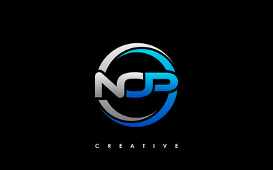 NOP Letter Initial Logo Design Template Vector Illustration