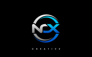 NOX Letter Initial Logo Design Template Vector Illustration