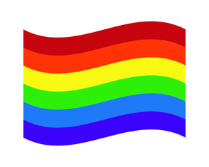Obraz premium Rainbow flag stripe pattern. Vector illustration image. 